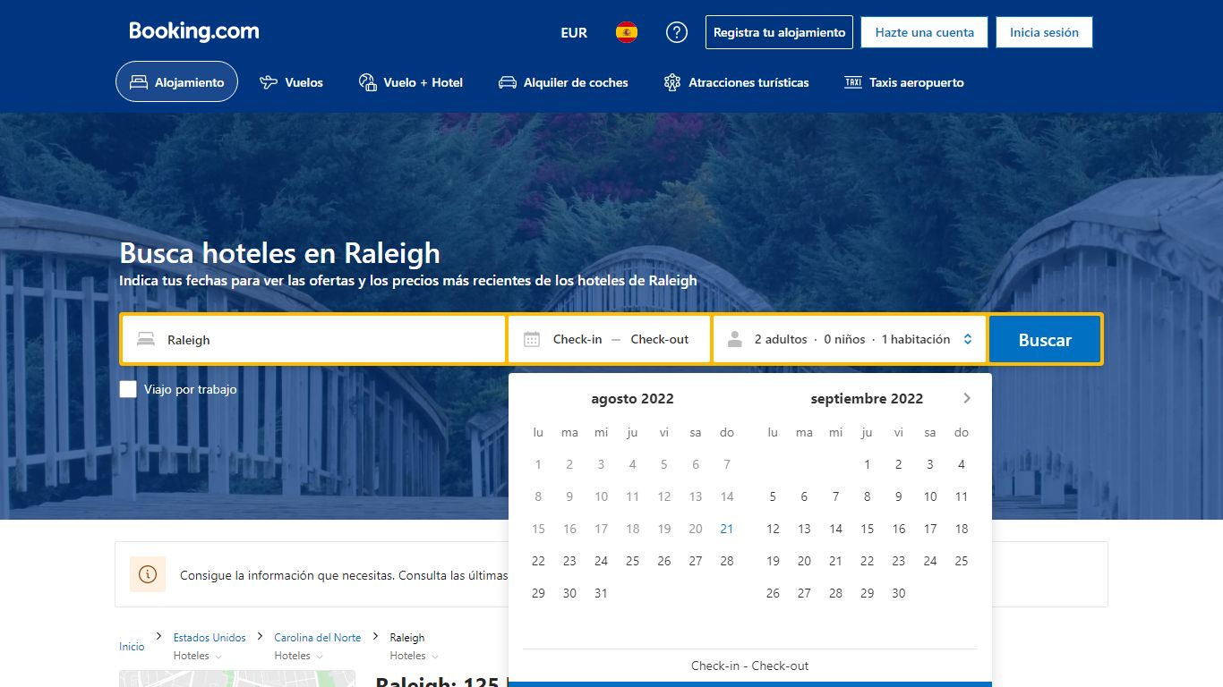 Los 10 mejores hoteles de Raleigh, Estados Unidos (desde € 69)